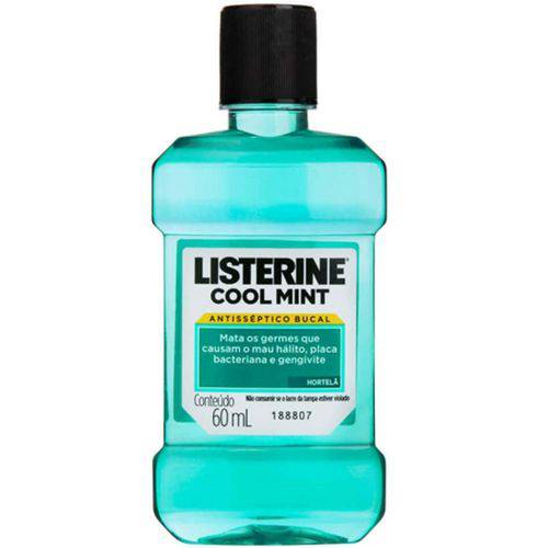 Enxaguatório Antisséptico Listerine 60ml Cool Mint