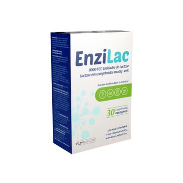 Enzilac 9.000 Fcc 30 Comprimidos Mastigáveis