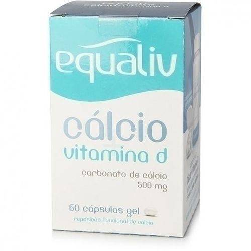 Equaliv Cálcio + Vitamina D 500mg 60 Cápsulas - Equaliv