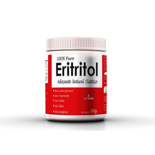 Eritritol 100% Puro - Adoçante Dietético 300g - Sports Nutrition
