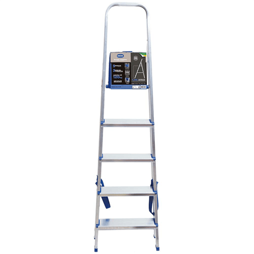 Escada de Alumínio para Uso Doméstico- 5103- Mor- 5 Degraus