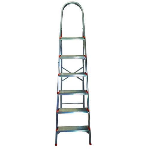 Escada Domestica Alumínio - 6 Degraus - Tools 006