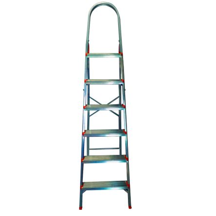 Escada Domestica Alumínio - 6 Degraus - Tools 006