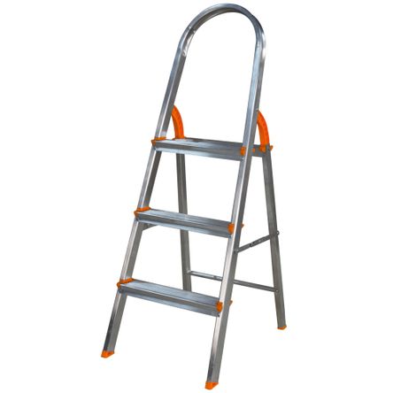 Escada Domestica Alumínio - 3 Degraus - Tools 003