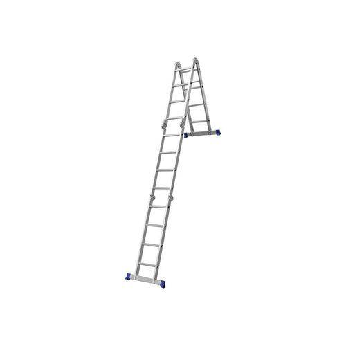 Escada Multifuncional 4x4 com 16 Degraus 8 Posições Antiderrapante Portátil Até 150kg Mor