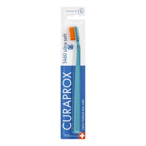 Escova de Dente Curaprox Ultra Soft Azul Cerdas Laranjas 1un