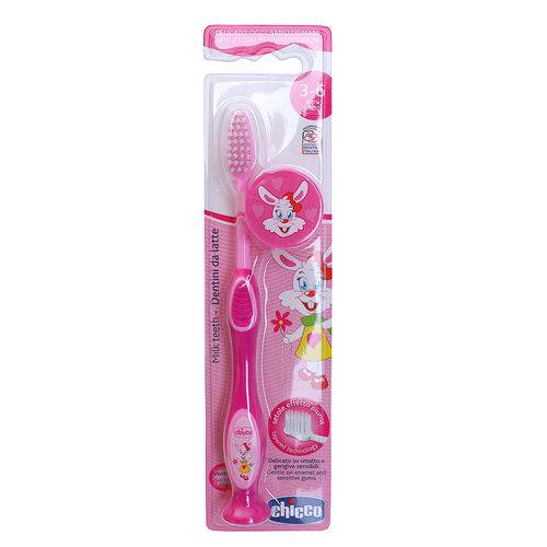 Escova de Dentes Infantil Chicco 3-6 Anos Rosa