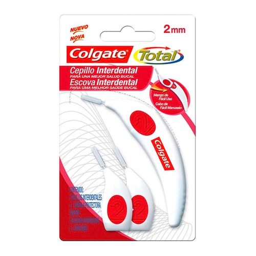 Escova Dental Colgate Interdental 2mm com 3 Unidades