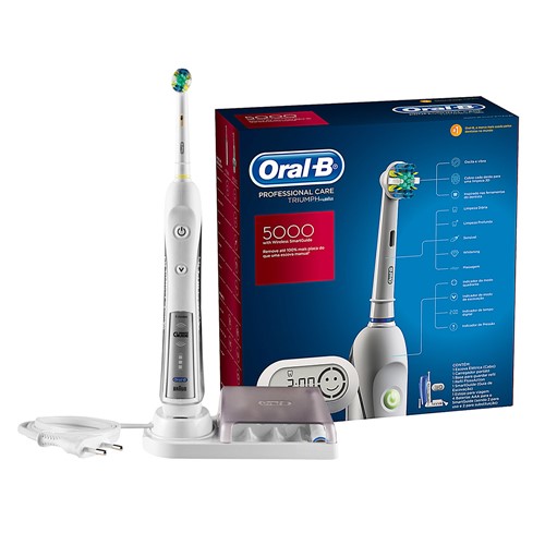 Escova Dental Elétrica Oral B Professional Care 5000 Triumph com 1 Unidade