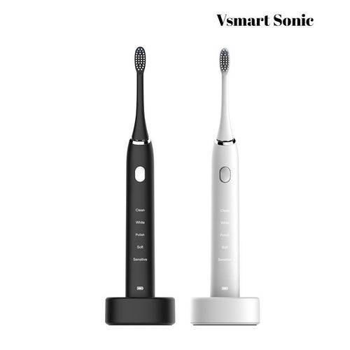 Escova Dental Elétrica Recarregável Vsmart Sonic Essencial 5 Modos de Limpeza Branca