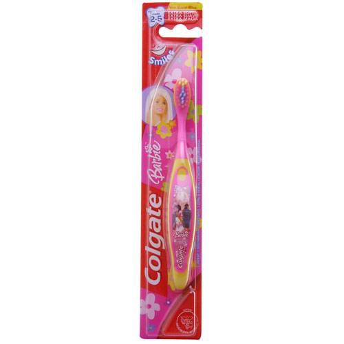 Escova Dental Infantil Barbie Extra Macia - Colgate Rosa/Pink