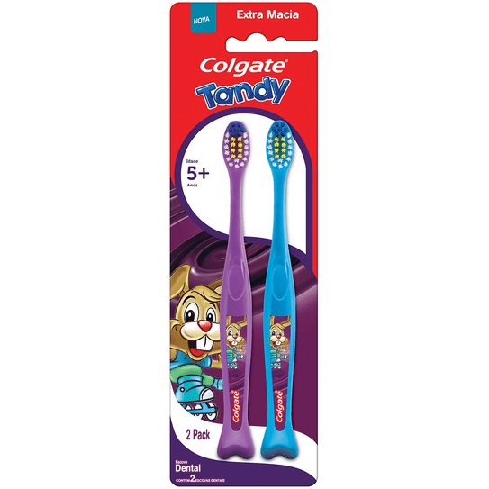 Escova Dental Infantil Colgate Tandy Macia 2un Promo C/ Desconto