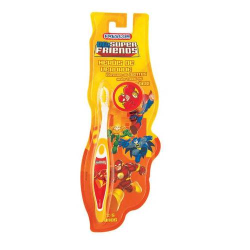 Escova Dental Infantil com Capa Flash 12 Unidades - Frescor