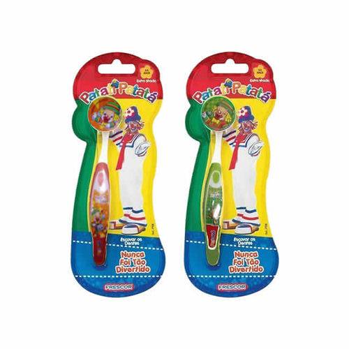 Escova Dental Infantil com Capa Patatá 12 Unidades - Frescor