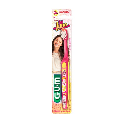 Escova Dental Infantil Gum Soy Luna Suave Macia Cores Sortidas com 1 Unidade