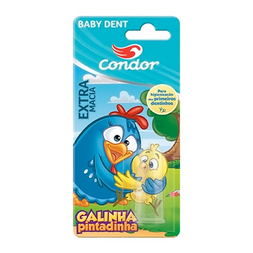 Escova Dental Massageadora Condor Baby Dent Galinha Pintadinha 1 Unidade