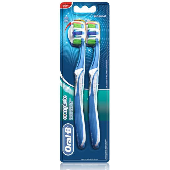 Escova Dental Oral B Complete 5x Ações de Limpeza Macia 40 Leve 2 Pague 1