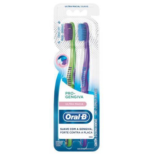 Escova Dental Oral-B Pró Gengiva Ultra Macia 2 Unid.