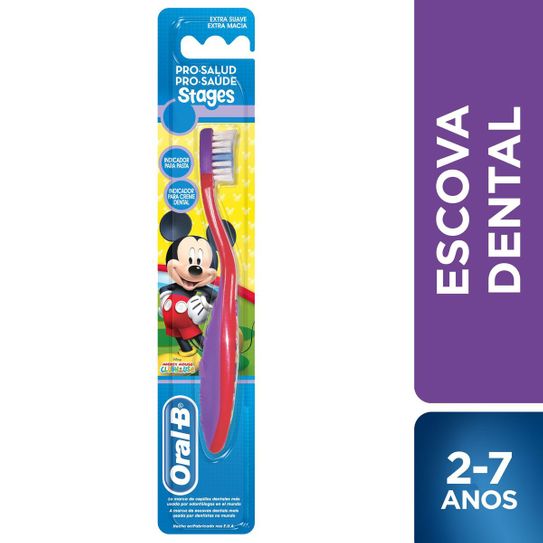 Escova Dental Pro-Saúde Stages 2 Mickey-Minnie