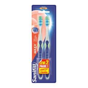 Escova Dental Sanifill Maxx Média Leve 2 Pague 1