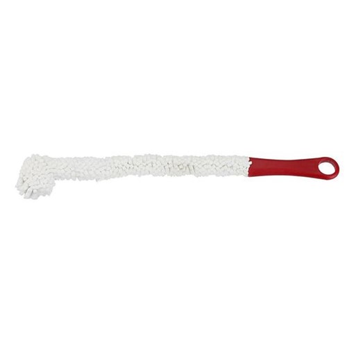 Escova Dobravel para Lavar 42cm Branco e Vermelho