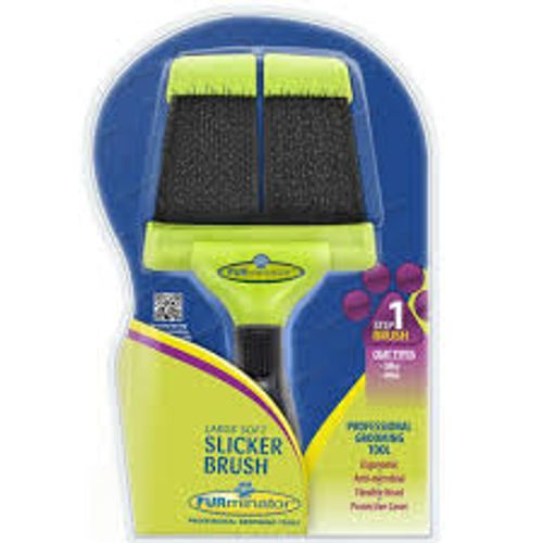 Escova Furminator Dupla Macia Grooming Slicker Brush - Large (Grande)