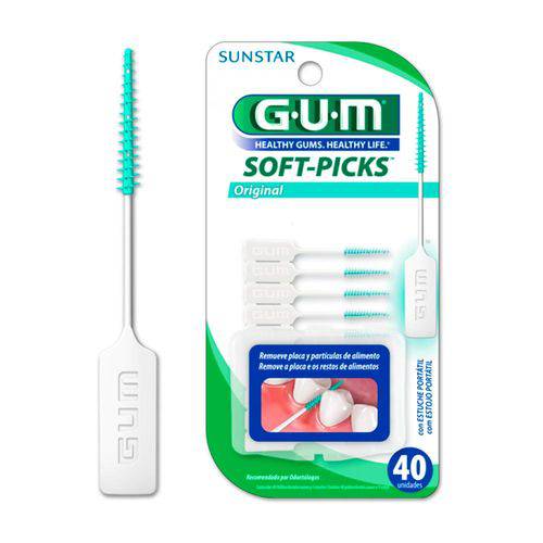 Escova Interdental Gum Soft Picks com 40 Unidades