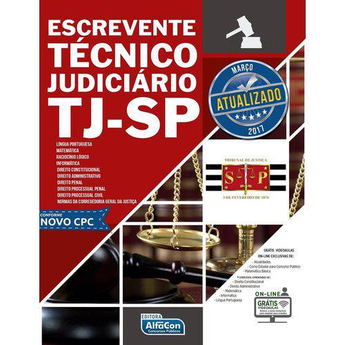 Escrevente Tecnico Judiciario Tj-sp - Alfacon