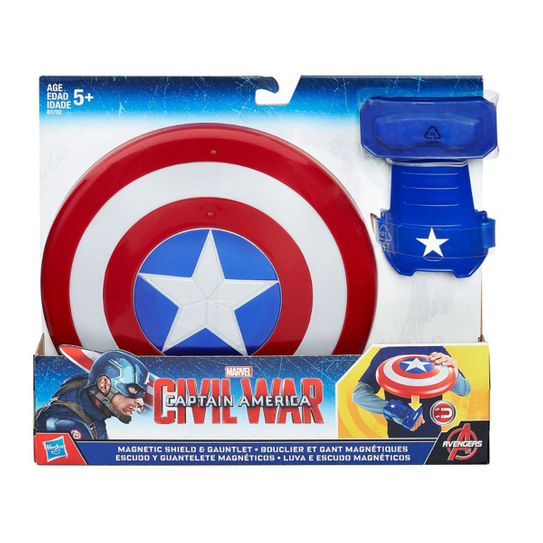 Escudo e Luva Magnéticos - Capitão América Guerra Civil