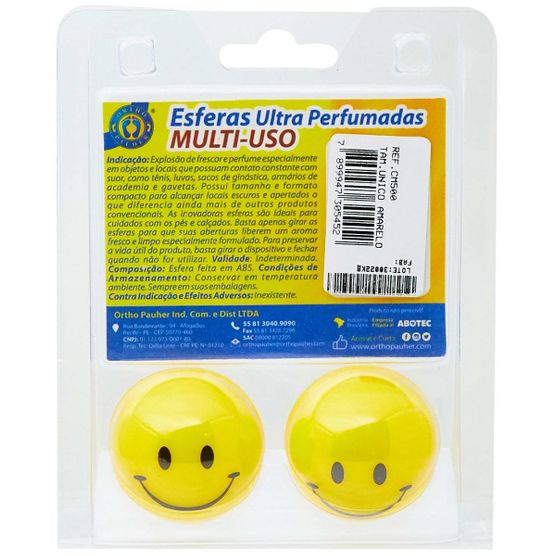 Esferas Ultra Perfumadas Smile Amarelo CM500 Orthopauher