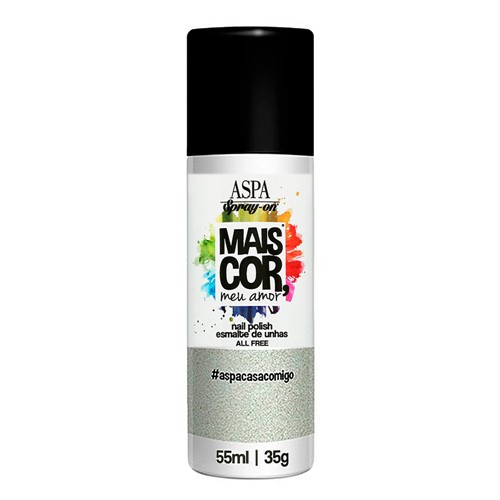 Esmalte Spray Aspa Spray-On Coleção Mais Cor, Meu Amor Cor Casa Comigo com 55ml