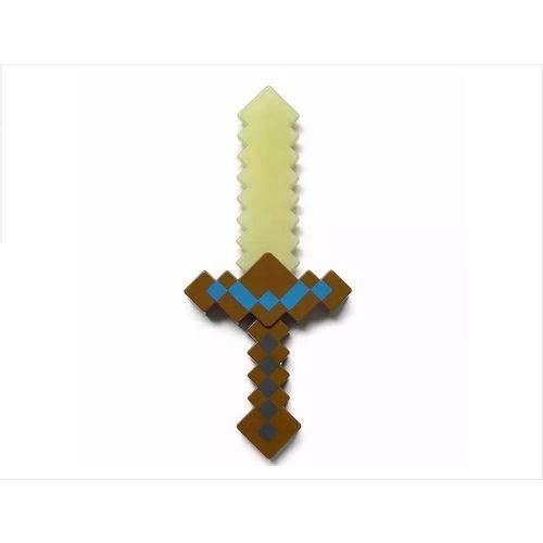 Espada Minecraft 37 CM com Luz e Som