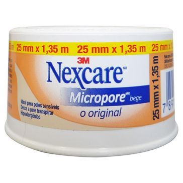 Esparadrapo Nexcare Micropore Bege ESPAR MICROPORE 25X1,35 BEGE