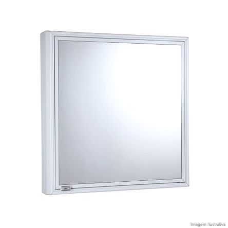 Espelheira de Sobrepor Cristal 1131 51cm Branco Cris-Metal