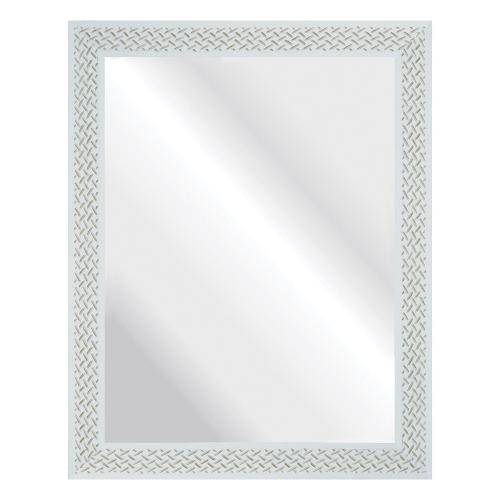 Espelho Branco Riscado 37x47cm