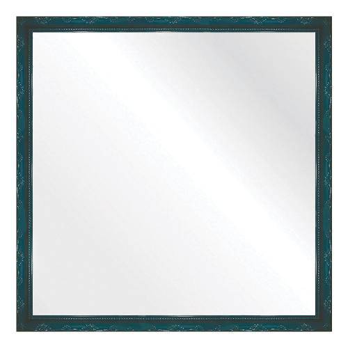 Espelho Brilho Rococo Azul 56x56cm