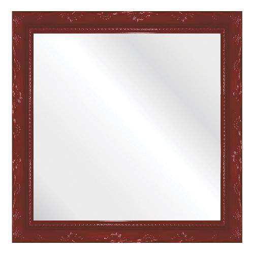 Espelho Brilho Rococo Vermelho 31x31cm