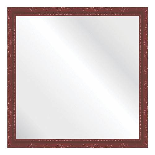 Espelho Brilho Rococo Vermelho 46x46cm