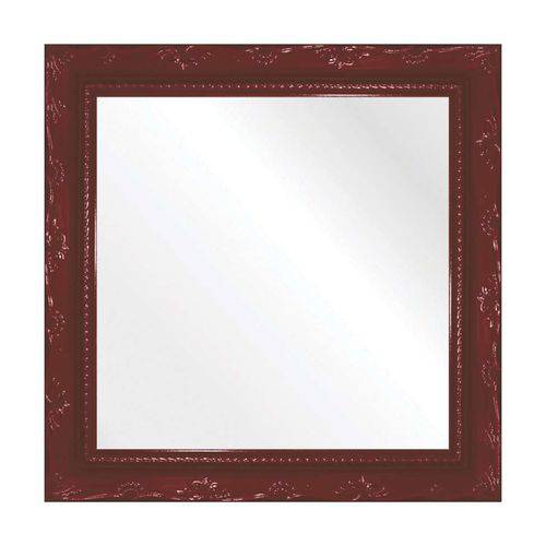 Espelho Brilho Rococo Vermelho 26x26cm