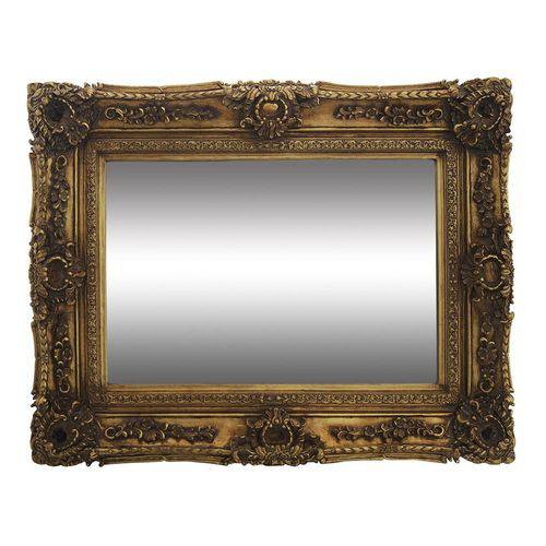 Espelho Clássico Moldura Dourada Decorativa 130 X100