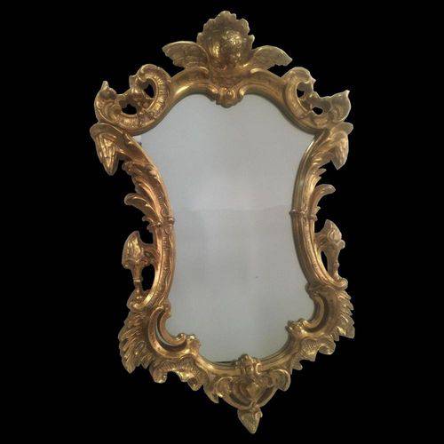 Espelho Clássico Provençal Folheado à Ouro 106 Cm X 70 Cm