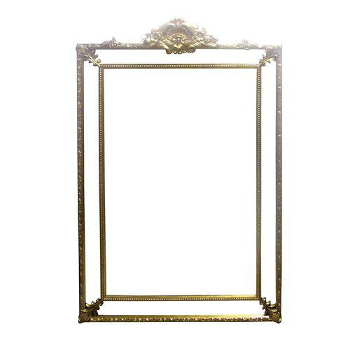 Espelho Clássico Provençal Folheado a Ouro 191 Cm X 135 Cm