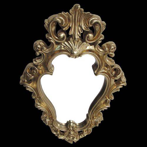 Espelho Clássico Provençal Folheado a Ouro 45 Cm X 88 Cm