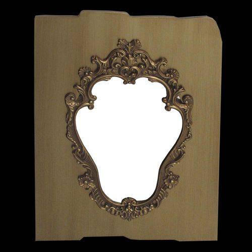 Espelho Clássico Provençal Folheado a Ouro 65 Cm X 45 Cm