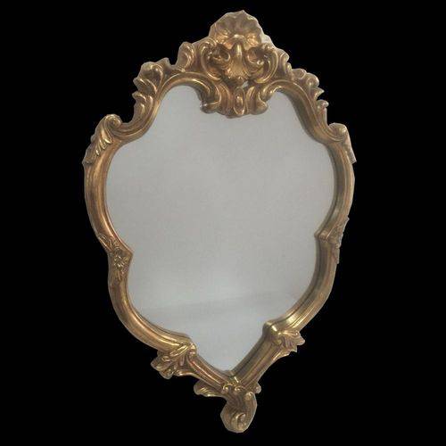 Espelho Clássico Provençal Folheado à Ouro 72 Cm X 48 Cm