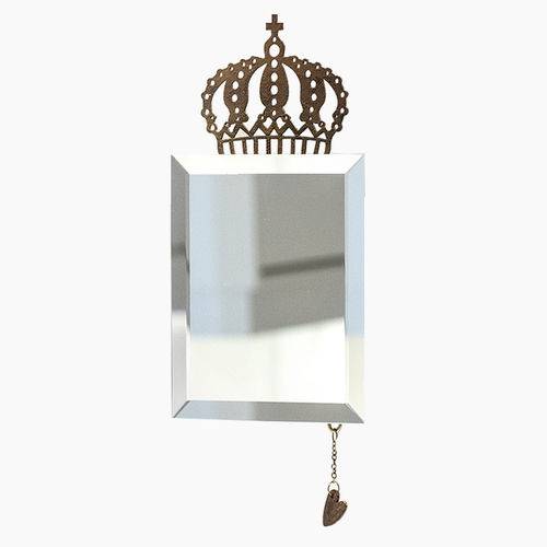 Espelho com Detalhe em Ferro Coroa
