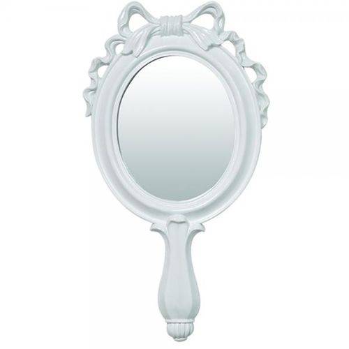 Espelho Combers Laço Médio Branco em Resina 45cmx24cmx2cm