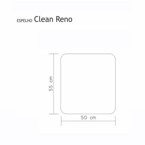 Espelho Cristal Clean Reno 50x55