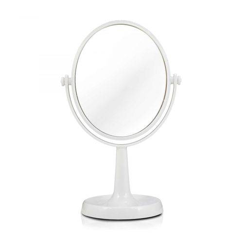Espelho de Bancada Dupla Face Branco Jacki Design