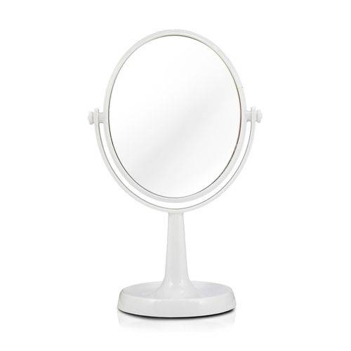 Espelho de Bancada Dupla Face Branco - JD